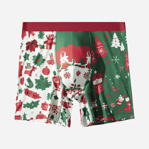 SD-01 Noël impression numérique petit lot personnalisé mode hommes sous-vêtements confortable respirant sport en plein air <span class=keywords><strong>Boxer</strong></span> slips - Product Image 3
