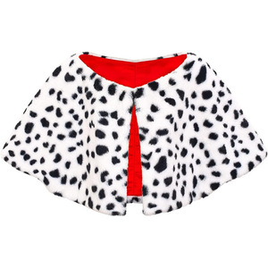 Conjunto de Disfraz de Cruella De Vil, Capa de Dálmata, Peluca, Vestido, Guantes, Collar de Perlas, Disfraz de Cosplay para Mujer Adulta, Juego de Roles, Halloween - Product Image 5