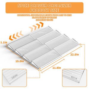 Organizador de Cajones de Cocina de Plástico Moderno y Sostenible, Estante Giratorio para Especias y Almacenamiento de Vajilla - Product Image 2