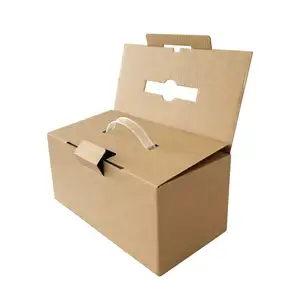 Kotak makanan karton bergelombang terisolasi panas Harga bagus kotak kemasan daging buah/sayuran kotak makanan beku