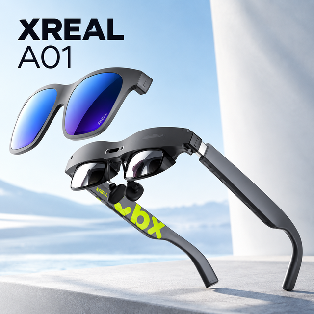 2026 XREAL Xbx A01 Smart AR Glasses 147 Inch Giant Screen Ultra-lightweight 62g,Supports HDR10,1600 Nits Brightness Micro-OLED