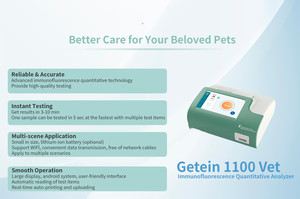 Analyseur immunologique GP1100 Vet Finecare, analyseur hormonal, analyseur POCT sec, équipement de laboratoire pour tests sanguins - Product Image 4