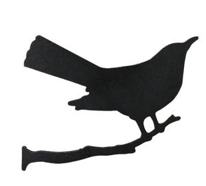 Panneaux de pièces de découpe laser Composants en fer forgé Silhouette de merle pour porte clôture garde-corps main courante Balustr - Product Image 1
