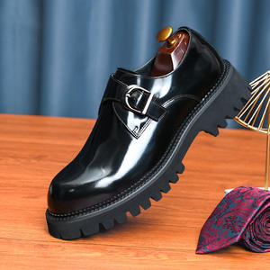 Zapatos de negocios de lujo con punta en pico, de cuero genuino, con estilo elegante, transpirables y ligeros, diseñados a medida por diseñadores de calzado. - Product Image 6