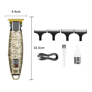 KEMEI โรงงานชา<span class=keywords><strong>ร์</strong></span>จเครื่องตัดผม Km-2267 T-Blade เครื่องกําจัดอากาศแบบปรับได้เครื่องตัดขนและปัตตาเลี่ยน - Product Image 2