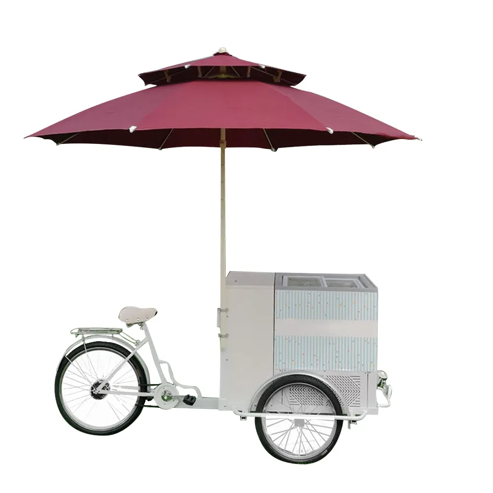 المحمول آلة بيع ناحية دفع دواسة دراجة ثلاثية العجلات القهوة الجليد كريم التسليم سيارة الجليد شاحنة الآيس كريم