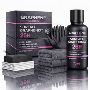 Revêtement céramique graphène SURFACE GRAPHONIX 26H 70mL, protection nano professionnelle haute brillance, épaisseur 60µm, PH2-12, titane, pour voitures - Product Image 1