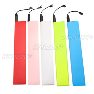 Bande lumineuse EL flexible 30x5cm 12V, panneau électroluminescent avec onduleur pour maison, voiture, fête - Product Image 1