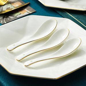 Plaque de diamant octogonale de forme spéciale blanche de haute qualité Plaque en céramique Combinaison de plaques européennes - Product Image 3