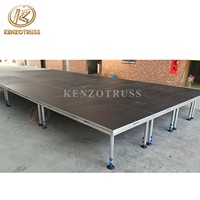Plateforme de Scène Mobile Portable pour DJ et Mariages 1x2M Réglable – Fournisseur Direct Usine