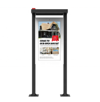 Al Aire Libre Pantalla de tablón de anuncios inteligente instalación fija señalización Digital gigante Lcd Schermo carteleras digitales