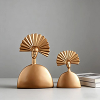 Figurine de chef Art Déco en résine, artisanat, motif scénique, forme irrégulière, décoration d'intérieur, article de luxe pour anniversaire