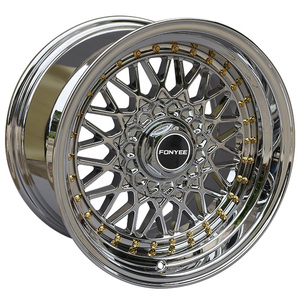 Mâm xe hơi hợp kim đa chấu sâu lòng mạ crôm F80135 BB Sport 14 15 16 17 18 19 inch 4X100/114.3 5X112/120 - Product Image 1