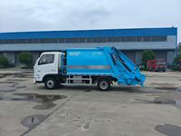 Camion à ordures diesel Dongfeng 4x2 de 19 mètres cubes avec compacteur (Transmission manuelle pour le recyclage)