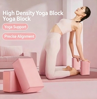 Bloc de yoga en EVA avec logo personnalisé, mousse haute densité, brique de Pilates, support de fitness
