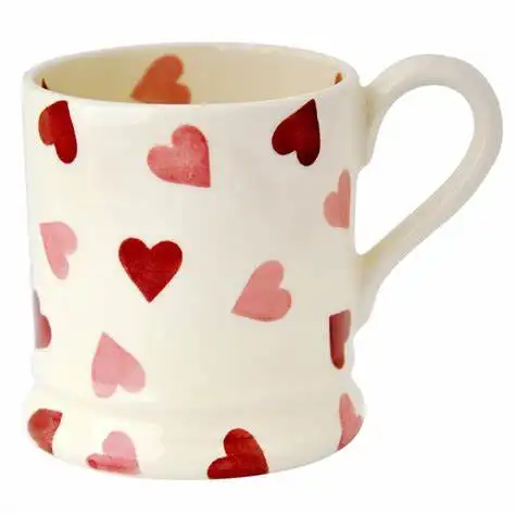 2023 Ceramic Coffee Cup Custom Mothers Day Gift Fashion Cups Coffee Mugs Pink Heart Mug