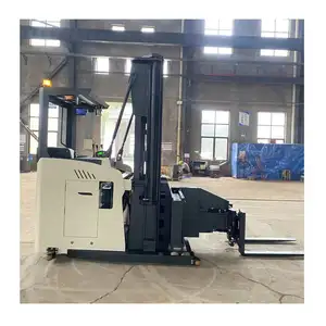 1.5 tons 1500 kg VNA reach truck 3 way side loading narrow aisle forklift truck lift height 6m