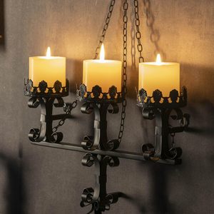 <strong>Gothic</strong> Black Wall <strong>Candle</strong> Sconces 3 Iron Candelabra <strong>Gothic</strong> Victorian Wall Decor Rustic Wall Mount <strong>Candle</strong> <strong>Holder</strong> for Dining Room - Product Image 1