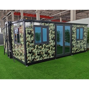 บ้านเคลื่อนที่หรูหราขนาดเล็ก คุณภาพสูง 2 ห้องนอน ทรงแคปซูลอวกาศ ขนาด 40 ฟุต 20 ฟุต บ้านสำเร็จรูปเหล็กจากตู้คอนเทนเนอร์ แบรนด์เป่ยหลง - Product Image 1