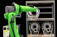 Robot collaboratif de palettisation FANUC CR-35iB, charge utile de 35 kg, sûr et flexible avec ventouse CNGBS pour la manutention des matériaux