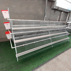 Jaula Automática para Pollos Tipo 3 de 5 Niveles y 90 Aves, 1950x2000x1500mm, Equipo Avícola Galvanizado - Product Image 1