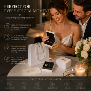 Luxury White Jewelry <strong>Box</strong> with Soft Velvet Interior, Elegant Gift Presentation, Eco-Friendly Sustainable Materials - Product Image 6