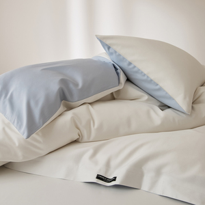 Copripiumino Premium in Cotone a Fibra Lunga Tinta Unita, Articolo di Lusso Ispirato all'Aman - Product Image 4