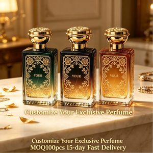 Eau de <span class=keywords><strong>Parfum</strong></span> en Gros Marque Privée <span class=keywords><strong>Parfum</strong></span> Intense Safran Ambre Pot à Motif Floral Doré Personnalisation de Marque Approvisionnement Mondial - Product Image 6