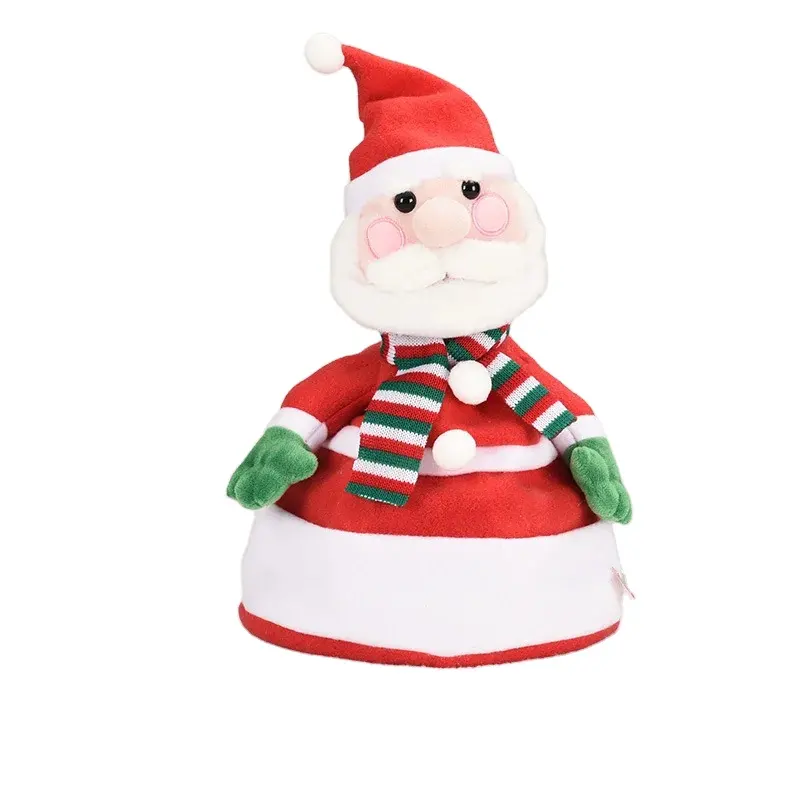 Albero di natale verde morbido peluche elettrico in movimento che canta ballando giocattoli regalo per bambini