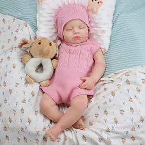 Muñeca Reborn de Silicona Sólida Pintada a Mano de 18 Pulgadas, Modelo <span class=keywords><strong>LouLou</strong></span>, para Bebés Prematuros, Muñeca de Moda para Niñas, Juguete Suave Hecho a Mano, Regalo Perfecto - Product Image 4