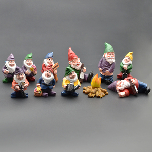 Cute Home Decor fairy Garden Flower Pot Accessories <strong>Kit</strong> Unique Wholesale Welcome Resin Bonfire Wine <strong>Bottle</strong> Kettle Gnomies Gnome - Product Image 1