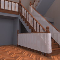 Filet de sécurité en plastique durable pour enfants, protection de balustrade, barrière de sécurité pour bébé, pour escaliers, balcons, lits bébé, maille de protection pour bébé