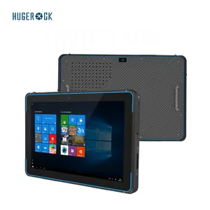 HUGEROCK W105 10.1英寸8gb 128gb Win 10 5000毫安高容量电池1d 2d条形码扫描仪工业户外坚固平板电脑