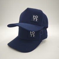 Gorra Deportiva de Golf de Cinco Paneles, Impermeable, de Oxford Dobby, Personalizable, Bajo MOQ, OEM, Perforada con Láser, Transpirable, de Alta Tecnología