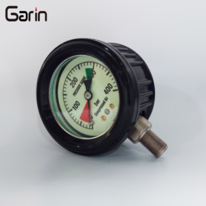 Bottom Connection 400 <span class=keywords><strong>BAR</strong></span> Dial <span class=keywords><strong>50</strong></span> MM Manômetro Com Tampa De Borracha para Aparelho de Respiração Scba OEM ODM Support - Product Image 2