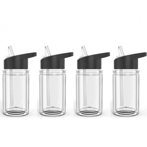 USA 2 Days Delivery Diy Kids Tumbler Cups <b>Straw</b> 10Oz Double Wall Custom Snow Globe Plastic <b>Reusable</b> Eco-Friendly Back School - Product Image 3