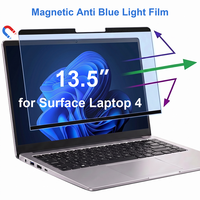 Protection d'écran magnétique anti-lumière bleue pour Microsoft Surface Laptop 4 13,5 pouces, film anti-reflet amovible pour la protection des yeux