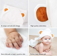 Wholesale Ultra Absorbent Children Bath Washcloth Towel Durable Organic Fiber Hooded Kids Towel for Boys Girls