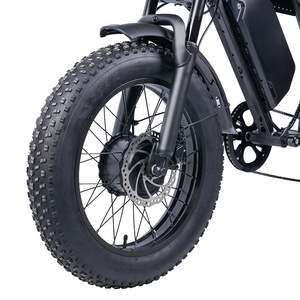 Vélo de montagne électrique 30 mph, <span class=keywords><strong>acier</strong></span>, batterie lithium 60V 30Ah, pneus larges, moteur double brushless 250W - Product Image 5