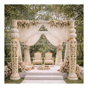 El Mandap Ivory Heritage Royale, tradiciones clásicas de bodas indias, artesanía real y decoración de lujo para bodas en destinos especiales. - Product Image 1