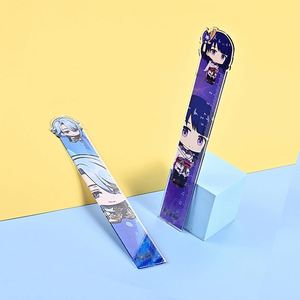 Regla de Acrílico Personalizada de 10cm 15cm con Diseño de Anime, Regla de PVC de Doble Cara, Kawaii y Linda, para la Escuela, Publicidad del Fabricante - Product Image 1