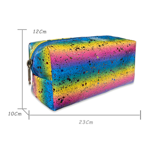 Factory Custom Logo Colored Oxford Large Capacity Portable <b>Makeup</b> Cosmetic Bags Luxury Zipper Closure Soft Handle Eco-Friendly - Product Image 2