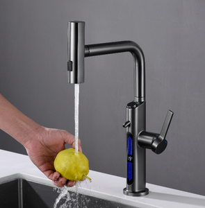 Vòi bếp thông minh với màn hình hiển thị ánh sáng xung quanh & chức năng nước uống trực tiếp bằng thép không gỉ & hợp kim kẽm - Product Image 3