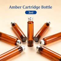Flacon vide de 3 ml pour cartouche, emballage individuel, ensemble esthétique pour accessoires de stylo distributeur de liquide