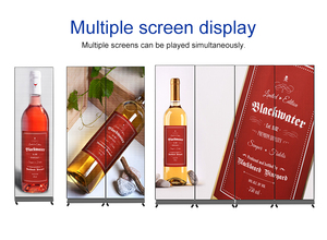 Trong nhà p2.5 <span class=keywords><strong>LED</strong></span> hiển thị áp phích kỹ thuật số <span class=keywords><strong>LED</strong></span> Poster Banner di động hiển thị dọc Movie Đăng Video Thông Minh bánh xe đứng kỹ thuật số - Product Image 5