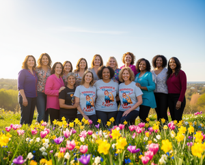 T-shirt da donna per il potenziamento femminile, 100% cotone, girocollo, manica corta, stampata, casual, vestibilità adatta a tutte le stagioni - Product Image 2