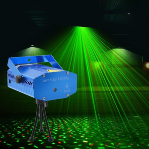 Ventes de liquidation d'usine <span class=keywords><strong>Mini</strong></span> lumière laser rouge verte pleine étoile stroboscopique à commande sonore barre laser lumière d'ambiance de scène - Product Image 2