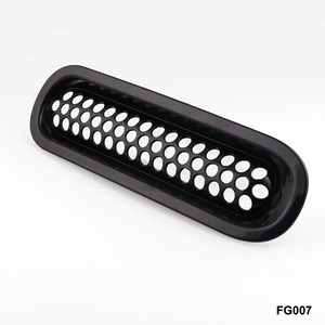 Grille de pare-chocs avant Jeep Wrangler 7 pièces en maille noire 07-17 Pièces de modification - Product Image 5