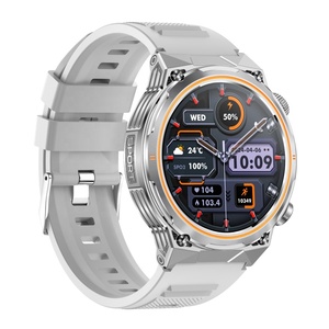 AK81 Smart Watch BT Call Health Monitoring 1.46" Round Screen IP68 <b>Waterproof</b> Men Outdoor Sports Smart Watch with Flashlight - Product Image 2