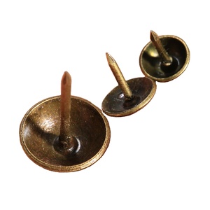 100pcs Antique Brass <strong>Upholstery</strong> Nail Jewelry Gift Wine Box Sofa Decorative Tacks Stud 7mm/9mm/13mm Pushpin Door Nail Sofa <strong>Screws</strong> - Product Image 2